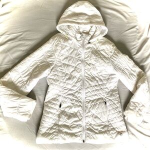 Xersion Women's White Quilted Puffer Jacket